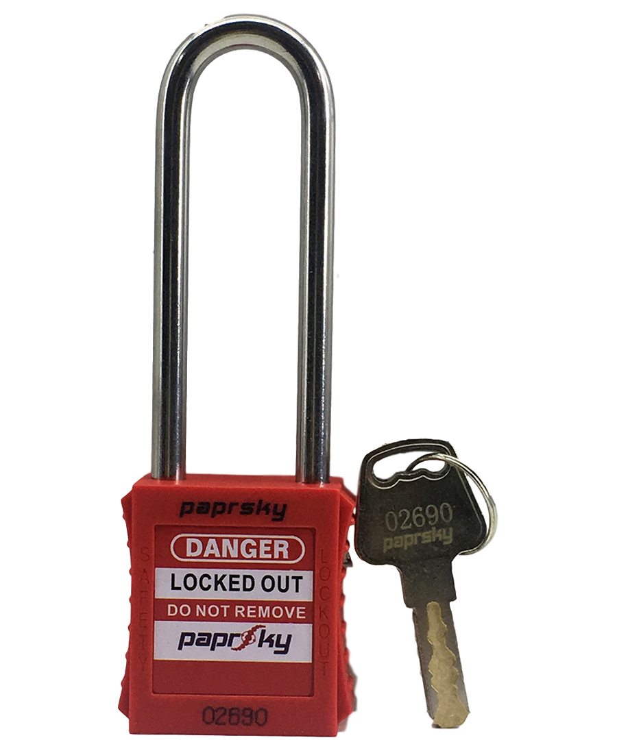 Red Safety Padlock PS-LOTO-PPR-76